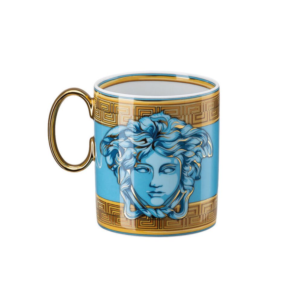 Cana din portelan, Medusa Amplified Blue Coin - VERSACE