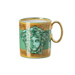 Cana din portelan, Medusa Amplified Green Coin - VERSACE