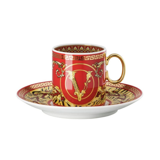 Ceasca pentru espresso si farfurie, Virtus Holiday - VERSACE