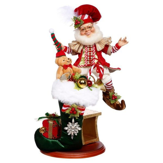 Decoratiune spiridus, 43 cm, multicolor, Stocking - Simona's Christmas