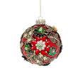 Glob decorativ, rosu, 13 cm, King - Simona's Christmas
