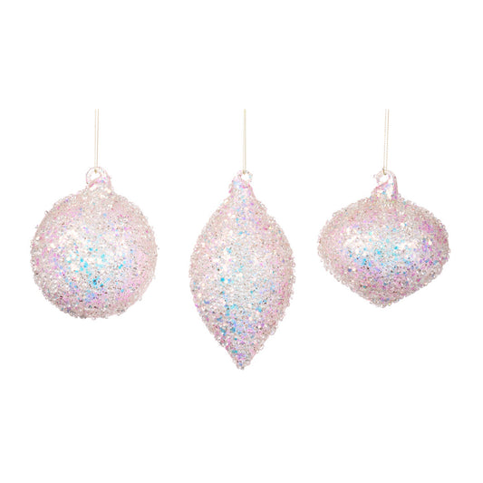 Glob decorativ Elspet, roz, 10 cm - SIMONA'S CHRISTMAS