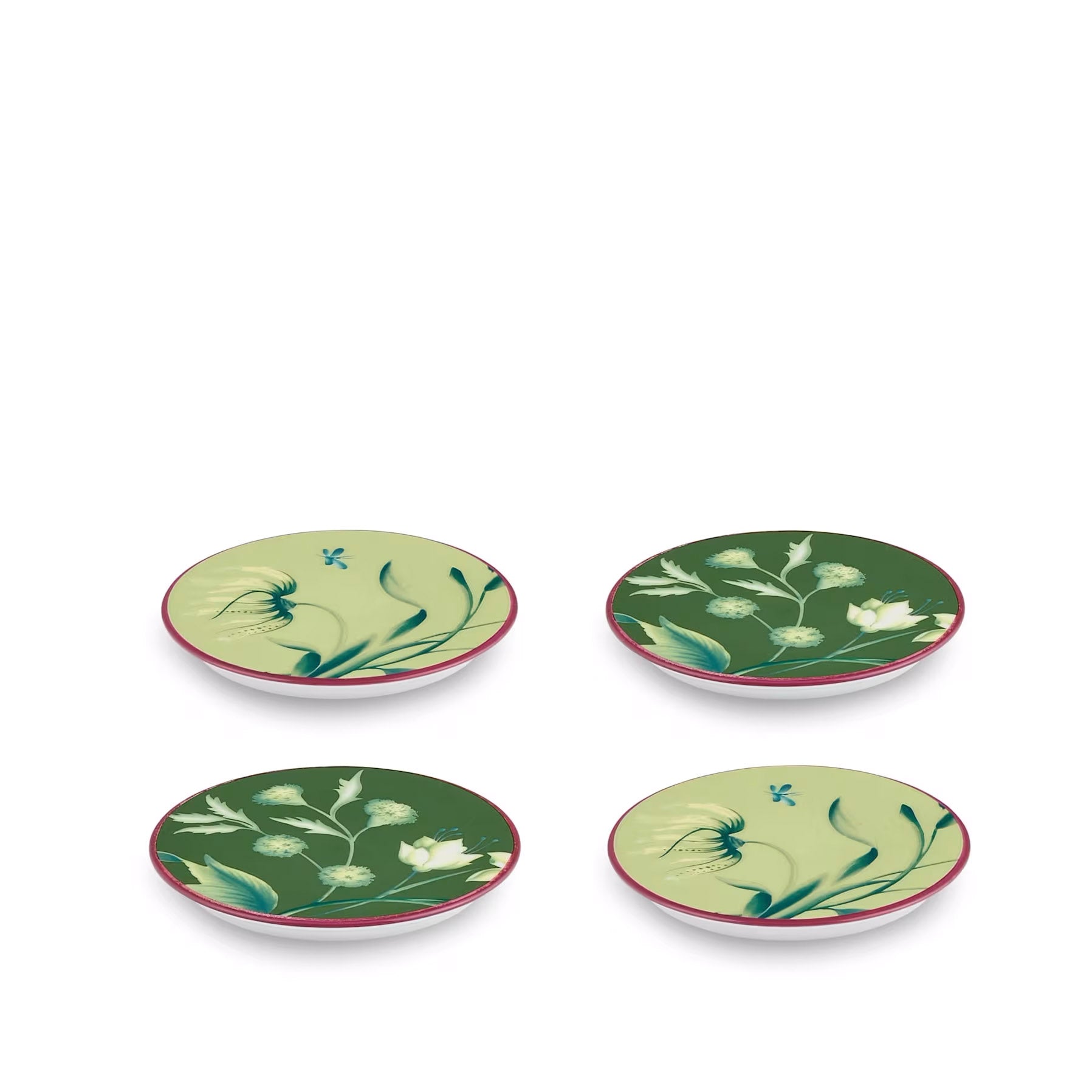 Set 4 suporturi pentru pahar, 9.5 cm, Florenza Acanto - GINORI 1735