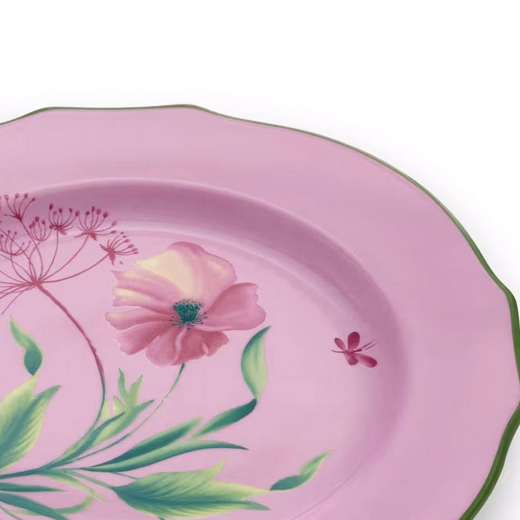 Farfurie pentru desert, roz, 22 cm, Florenza Malva - GINORI 1735
