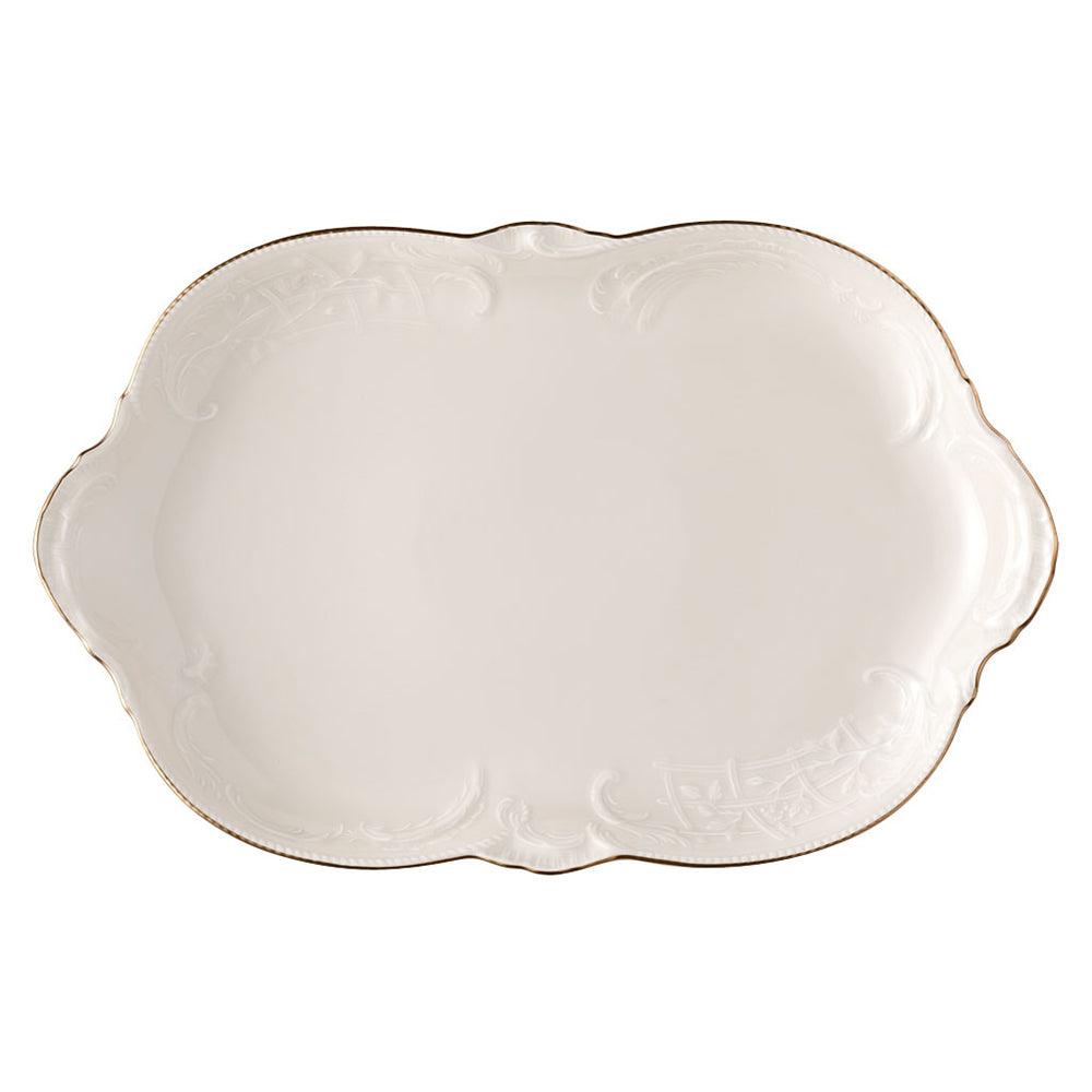 Platou oval, 33 cm, Sanssouci Ivory Gold - ROSENTHAL