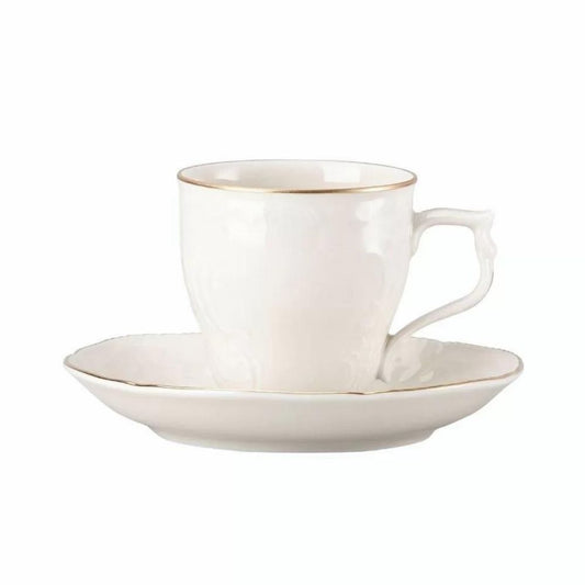 Ceasca pentru cafea si farfurie, Sanssouci Ivory Gold - ROSENTHAL