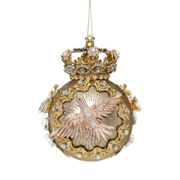 Glob decorativ, auriu, 18 cm, Bijou - Simona's Christmas