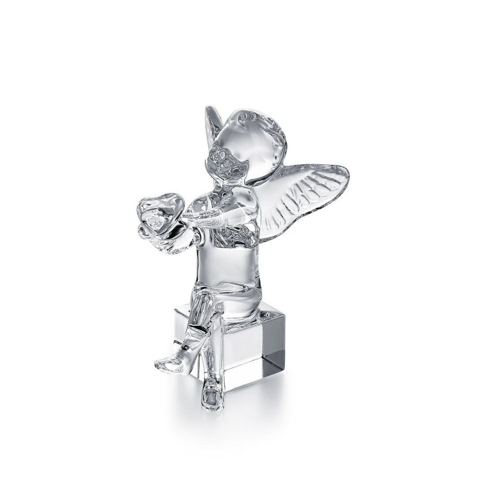 Statueta din cristal, Ange Cherub Heart - BACCARAT