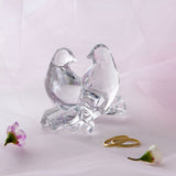 Sculptura transparenta din cristal, Loving Doves by Claus Harttung - BACCARAT