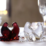 Sculptura transparenta din cristal, Loving Doves by Claus Harttung - BACCARAT