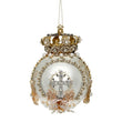 Glob decorativ, alb, 18 cm, Bijou - Simona's Christmas