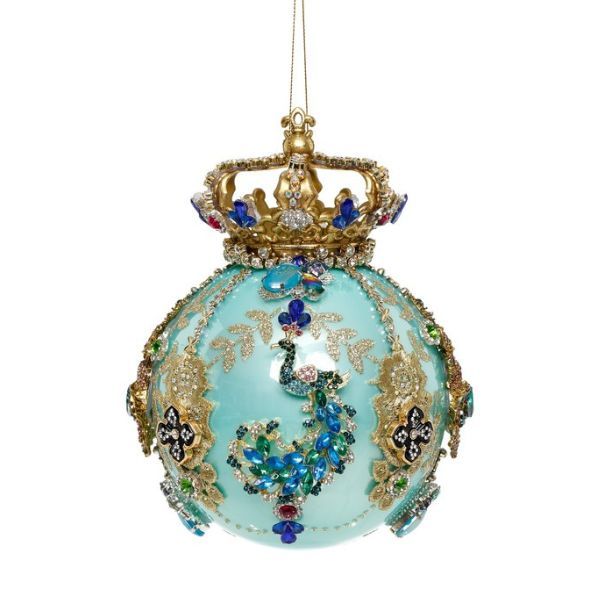 Glob decorativ, 18 cm, turcoaz, Bijou - Simona's Christmas