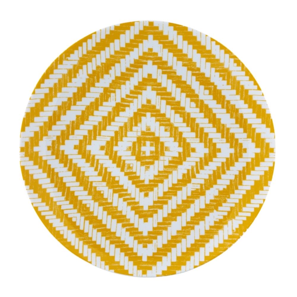 Farfurie pentru cina, Yellow, Olhar o Brasil by Chico Gouvea - VISTA ALEGRE