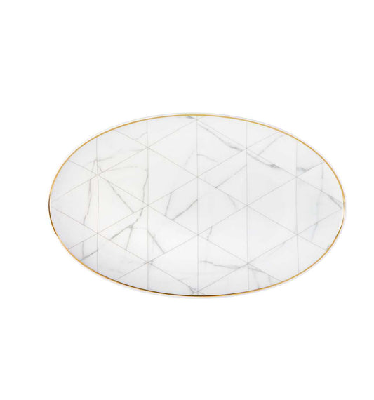 Platou oval 39 cm, Carrara by Coline le Corre - VISTA ALEGRE