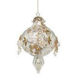 Glob decorativ, alb, 20 cm, King - Simona's Christmas