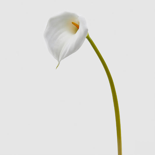 Floare decorativa Calla, alb, 90 cm - SIMONA'S COLLECTION