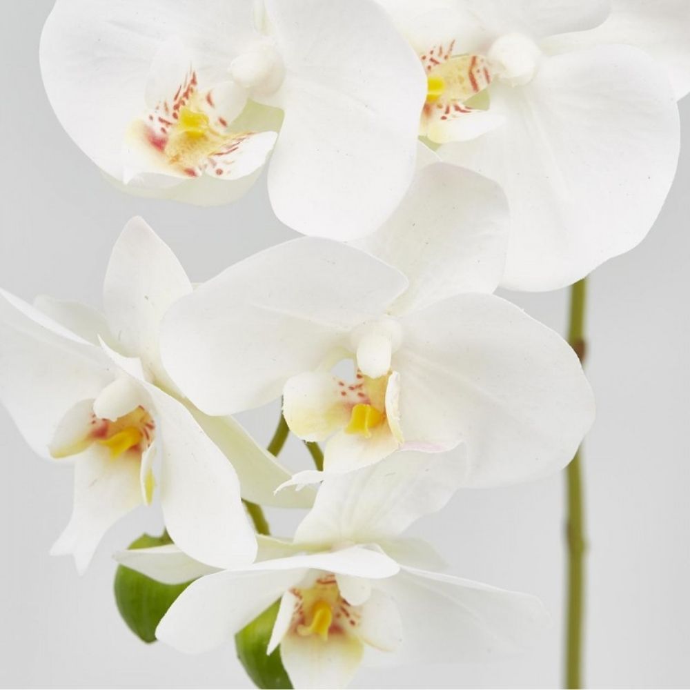 Floare decorativa orhidee Phalaenopsis, alb, 59 cm - SIMONA'S COLLECTION