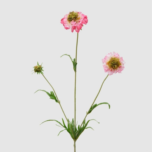 Floare decorativa Scabiosa roz, 65 cm - SIMONA'S COLLECTION