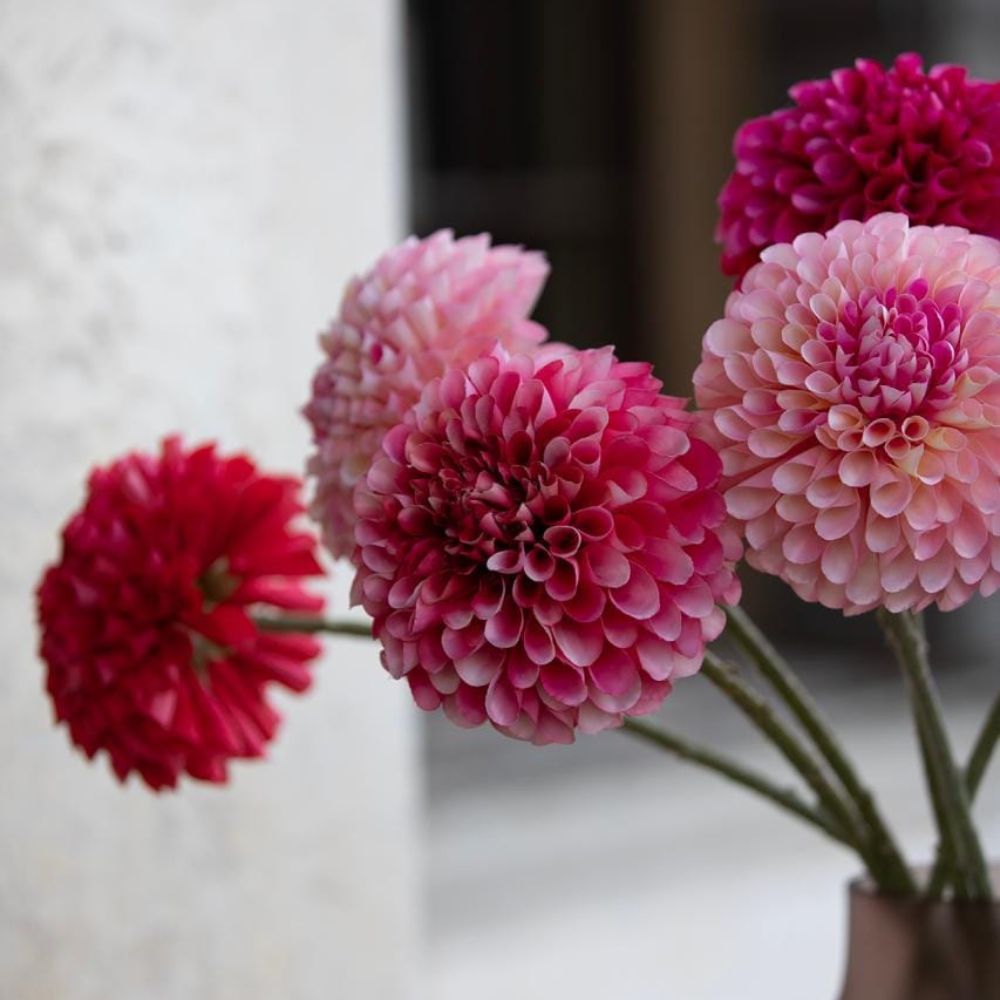 Floare decorativa Dahlia, roz, 65 cm - SIMONA'S COLLECTION