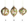 Glob din sticla, auriu, 13 cm, Holly  - Simona's Christmas