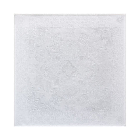 Servet de masa, 58 x 58 cm, alb, Azulejos - JACQUARD FRANCAIS