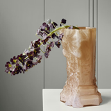 Vaza din sticla cristalina, Dusty Pink, 25 cm, Rocky Baroque by Hanna Hansdotter - KOSTA BODA