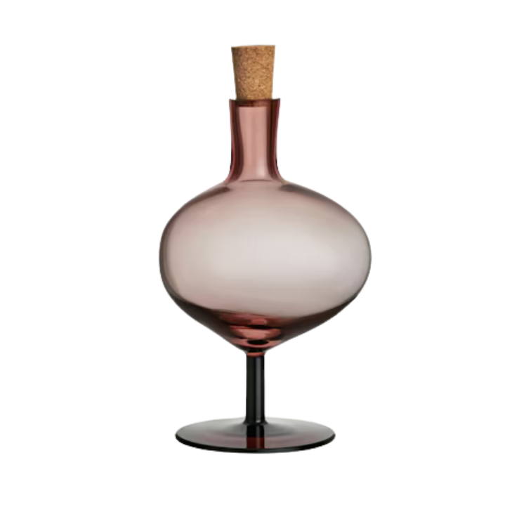 Sticla decorativa, 23 cm, visiniu, Bod by Matti & Simon - KOSTA BODA