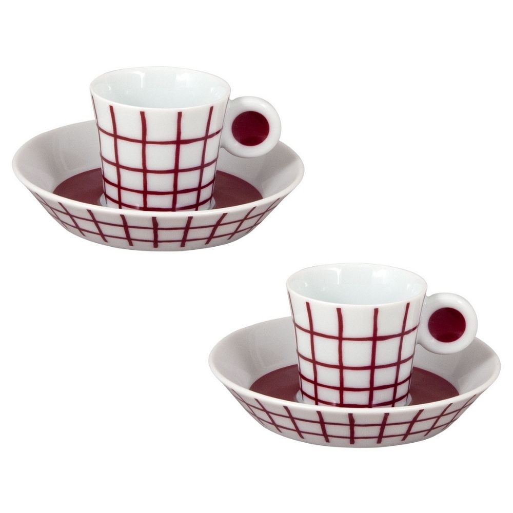 Set 2 cesti pentru espresso si farfurii, Irazu Cargo by Olivier Gagnere - BERNARDAUD