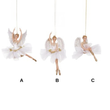 Ornament pentru brad, balerina, alb, 15.5 cm, Issaure  - Simona's Christmas