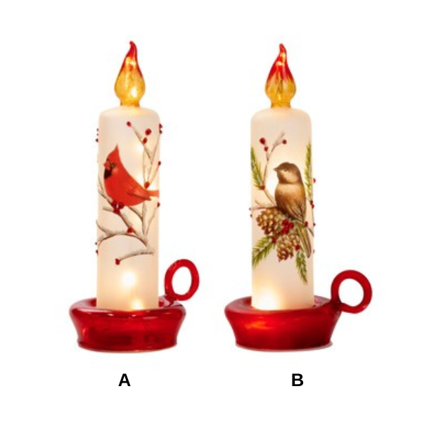 Decoratiune lumanare cu LED, multicolor, Cardinal  - Simona's Christmas