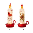 Decoratiune lumanare cu LED, multicolor, Cardinal  - Simona's Christmas