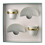 Set 2 cesti pentru espresso si farfurii, Anno Or by Sylvain Dubuisson - BERNARDAUD