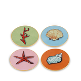 Set 4 suporturi pentru pahar, 9.5 cm, Il Viaggio di Nettuno - GINORI 1735