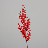 Ramura decorativa Berries, rosu, 66 cm, Jonah - Simona's Christmas