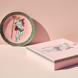 Farfurie de prezentare, 33 cm, Il Viaggio di Nettuno Pink - GINORI 1735