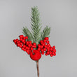 Ramura decorativa Apple, rosu, 30 cm - Simona's Christmas