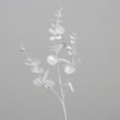 Ramura decorativa Eucalipt, alb, 63 cm - Simona's Christmas