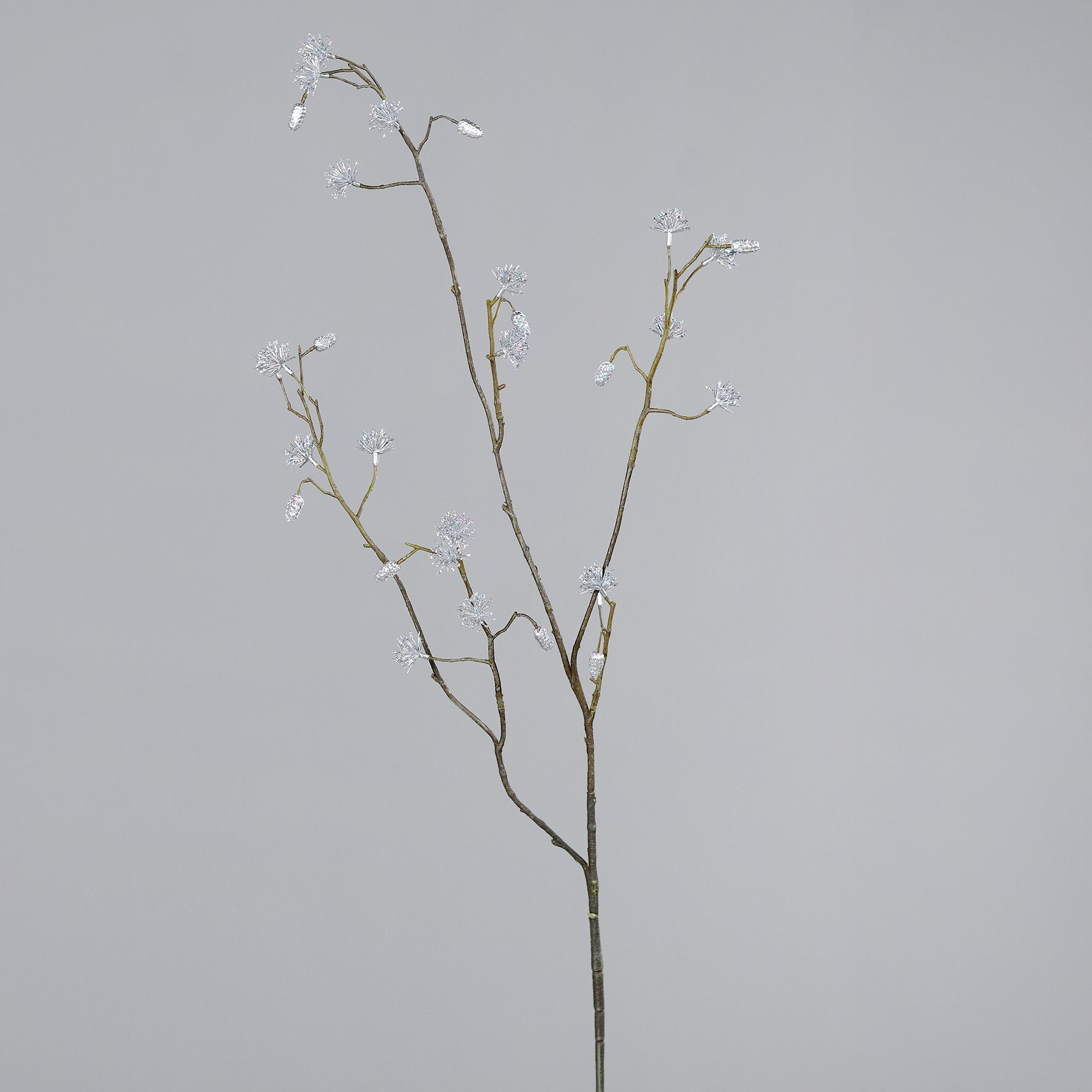 Ramura decorativa Larch, argintiu, 93 cm - Simona's Christmas