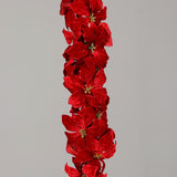 Ghirlanda Craciunita, rosu, 180 cm, Samel - Simona's Christmas