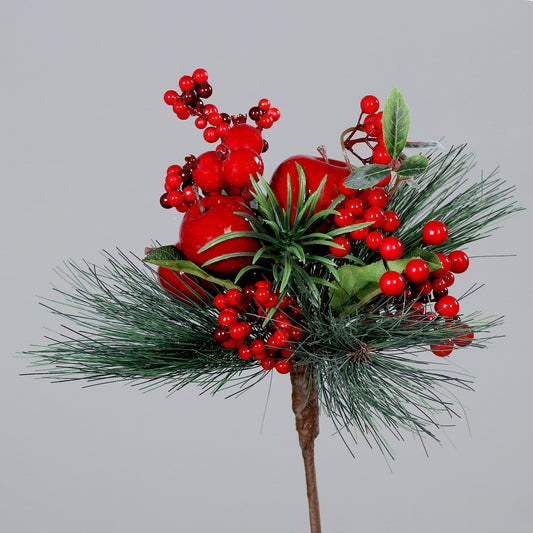 Ramura decorativa, Apple, 28 cm - Simona's Christmas