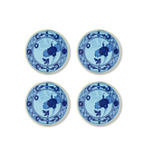 Set 4 suporturi pentru pahar, 9.5 cm, Oriente Italiano Iris - GINORI 1735