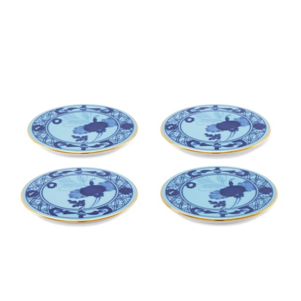 Set 4 suporturi pentru pahar, 9.5 cm, Oriente Italiano Iris - GINORI 1735