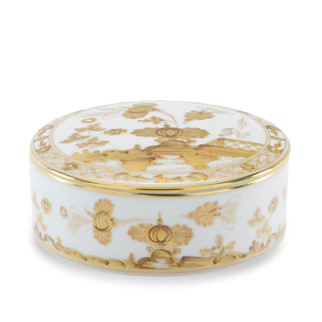 Cutie din portelan, 13 cm, Oriente Italiano Aurum - GINORI 1735