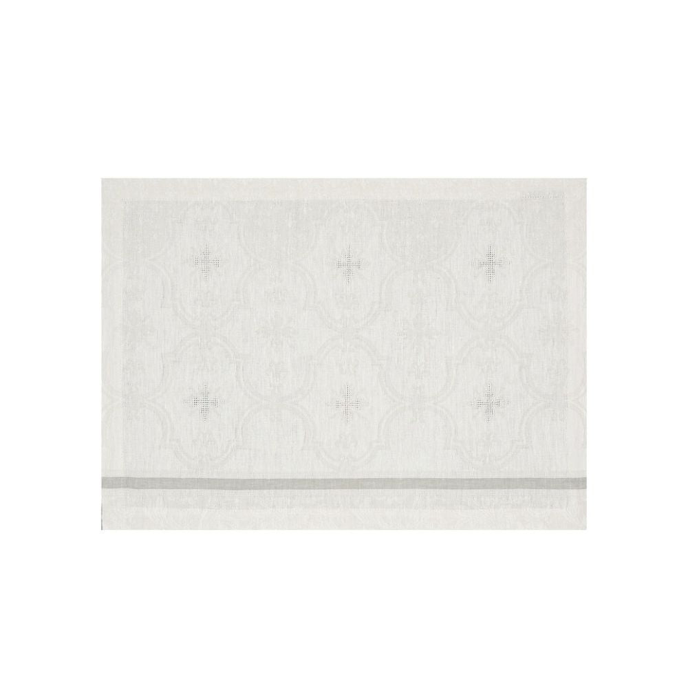 Suport pentru farfurie, alb, 50 x 36 cm, Armoiries - JACQUARD FRANCAIS