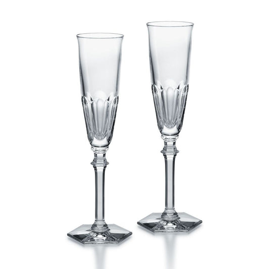 Set 2 pahare pentru sampanie, transparent, Harcourt Eve Flute - BACCARAT