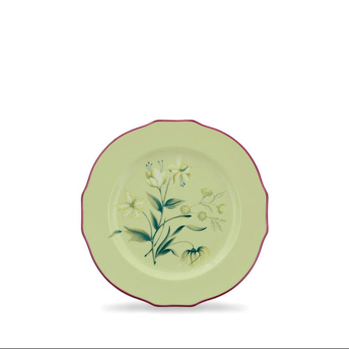 Farfurie pentru desert, verde, 22 cm, Florenza Acante - GINORI 1735