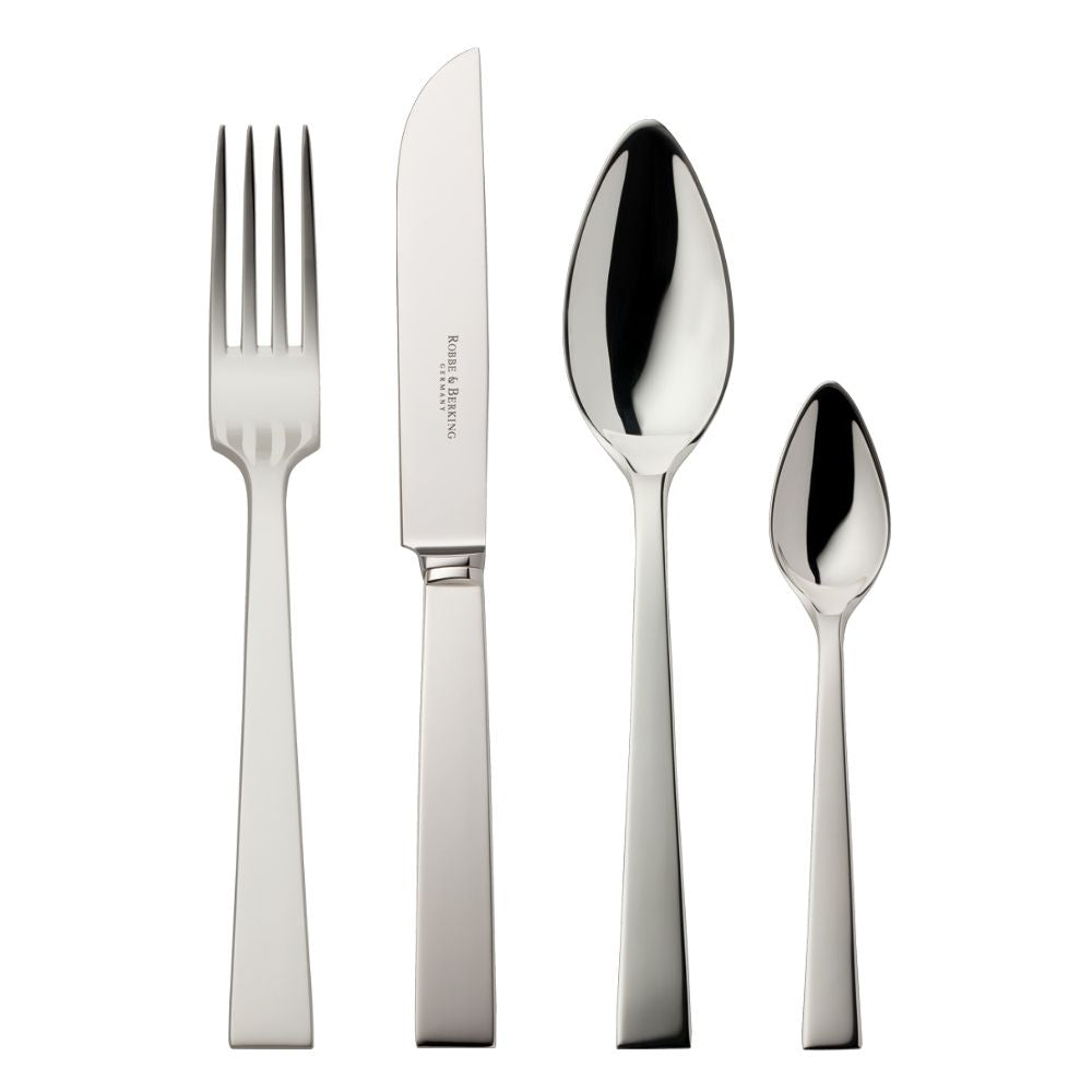 Set tacamuri placate cu argint, 24 piese, Riva - ROBBE & BERKING