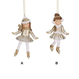 Ornament pentru brad, auriu, 12 cm, Girly - Simona's Christmas
