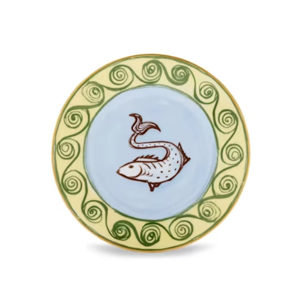 Farfurie bread & butter, 16 cm, Il Viaggio di Nettuno Sky Blue - GINORI 1735