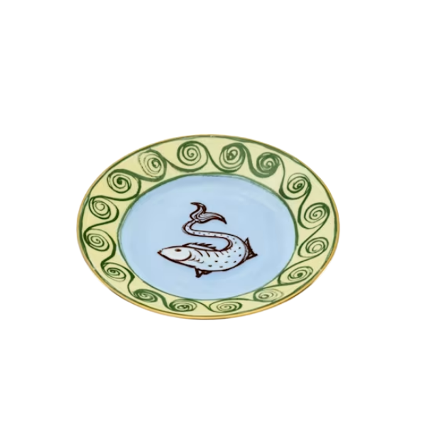 Farfurie bread & butter, 16 cm, Il Viaggio di Nettuno Sky Blue - GINORI 1735